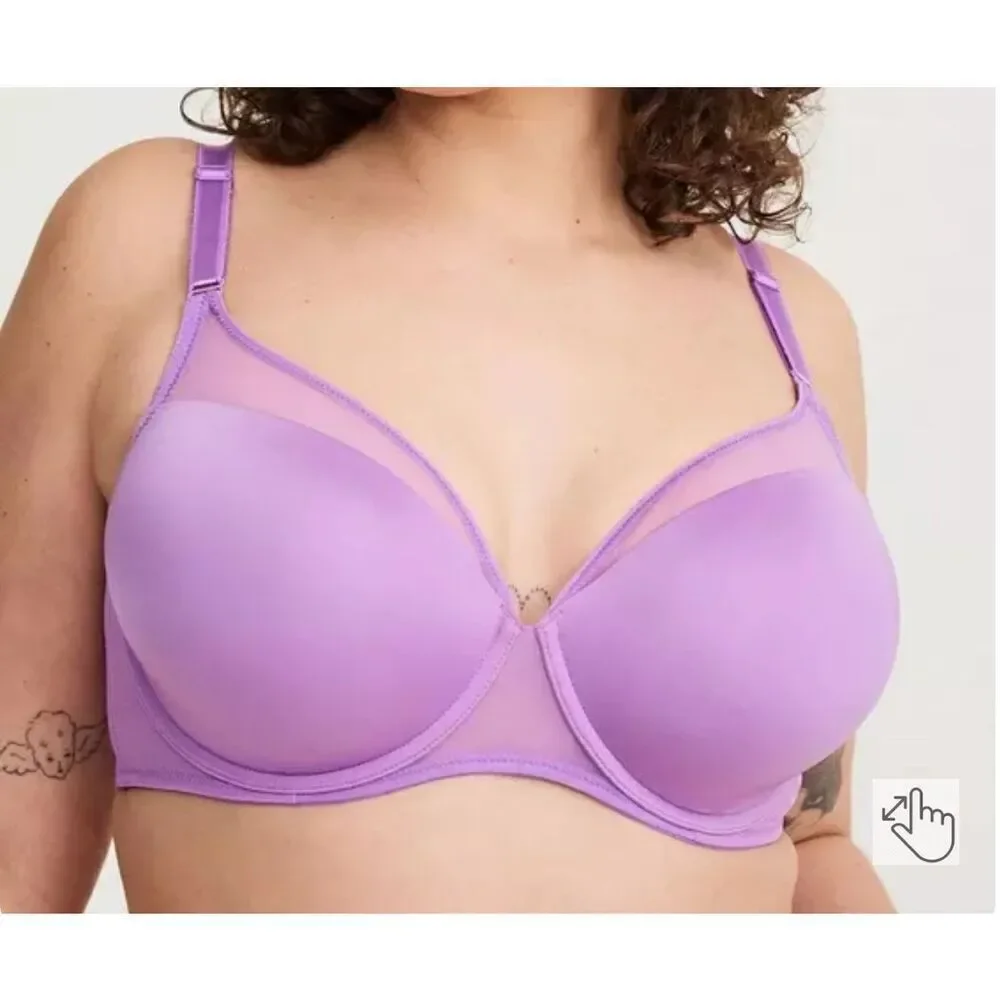 Torrid T-Shirt Bra in Lavender Sky Purple NWOT - US 40DDD